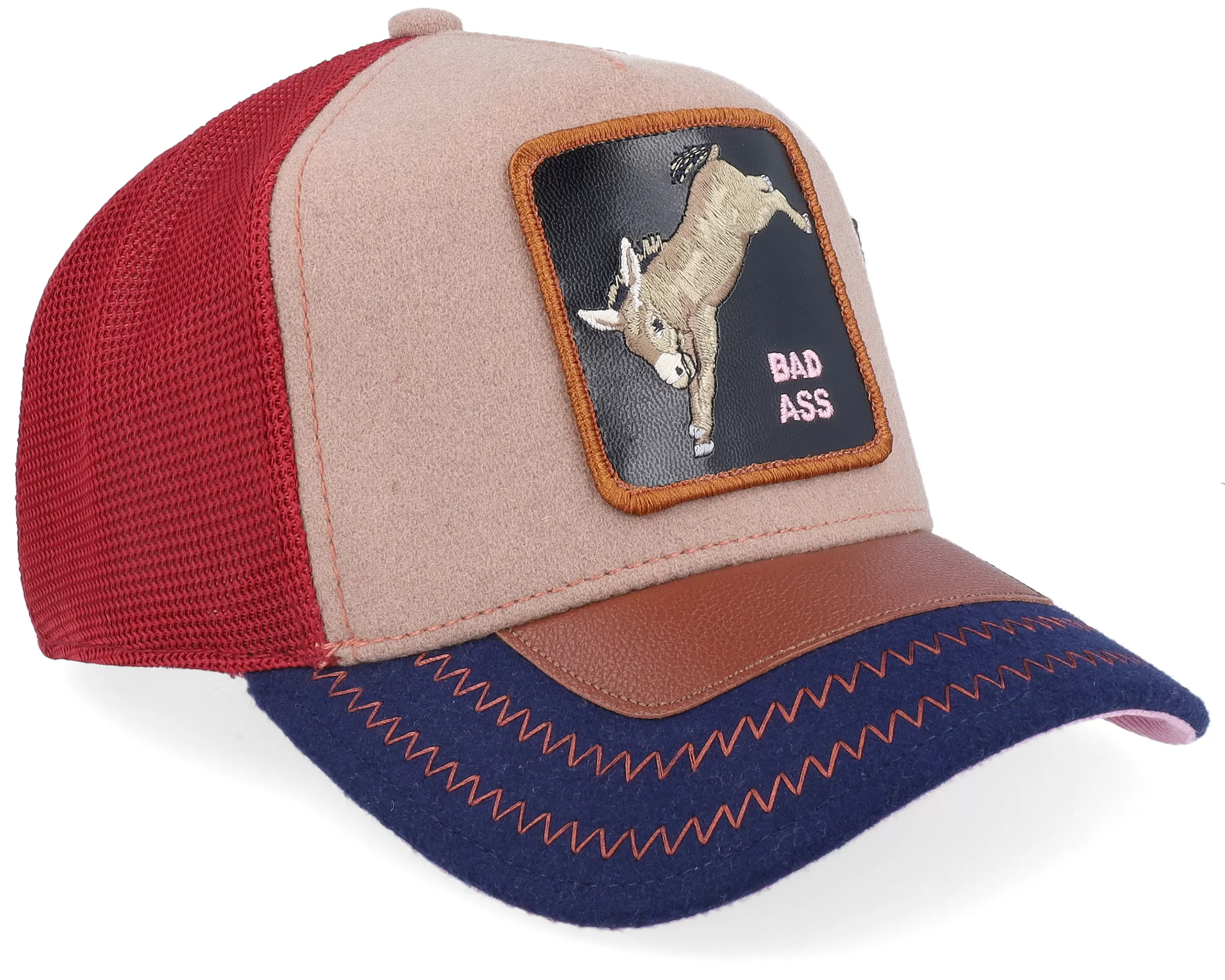 Detention Seeker Ass Play Khaki Trucker - Goorin Bros. 2 Detention Seeker Ass Play Khaki Trucker - Goorin Bros. - Image 2