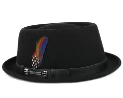 Pork Pie Woolfelt Black - Stetson -Fashion Hat Online 11967 2