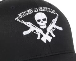 Logo Black Flexfit - GUNS N SKULLS 7 Logo Black Flexfit - GUNS N SKULLS -Fashion Hat Online 12227 3