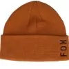 Women Wordmark Beanie Burnt Orange Cuff - Fox
