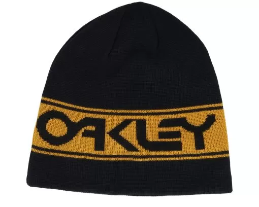 Tnp Reversible Blackout/Amber Yellow Beanie - Oakley -Fashion Hat Online 193517588854 1