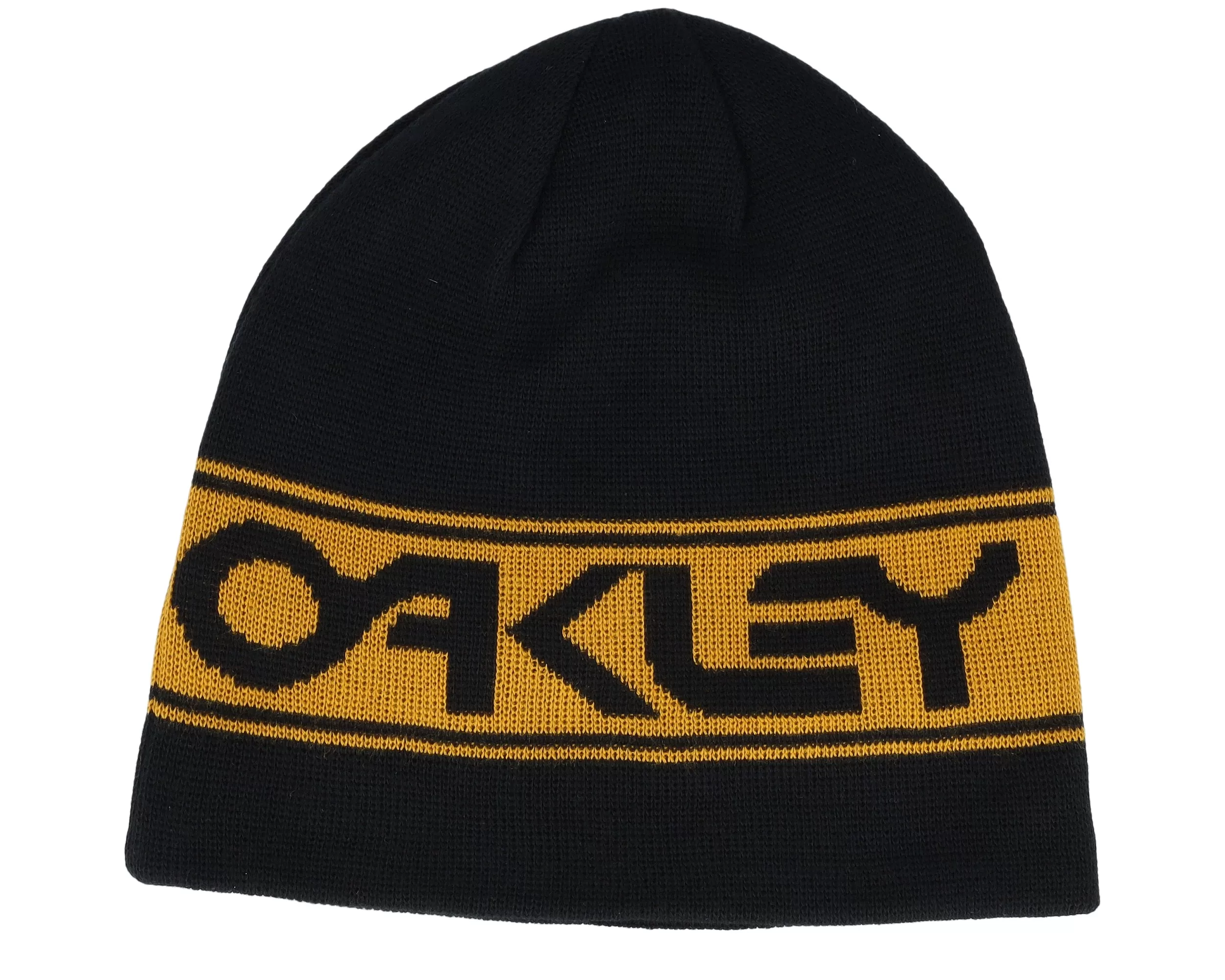 Tnp Reversible Blackout/Amber Yellow Beanie - Oakley 1 Tnp Reversible Blackout/Amber Yellow Beanie - Oakley
