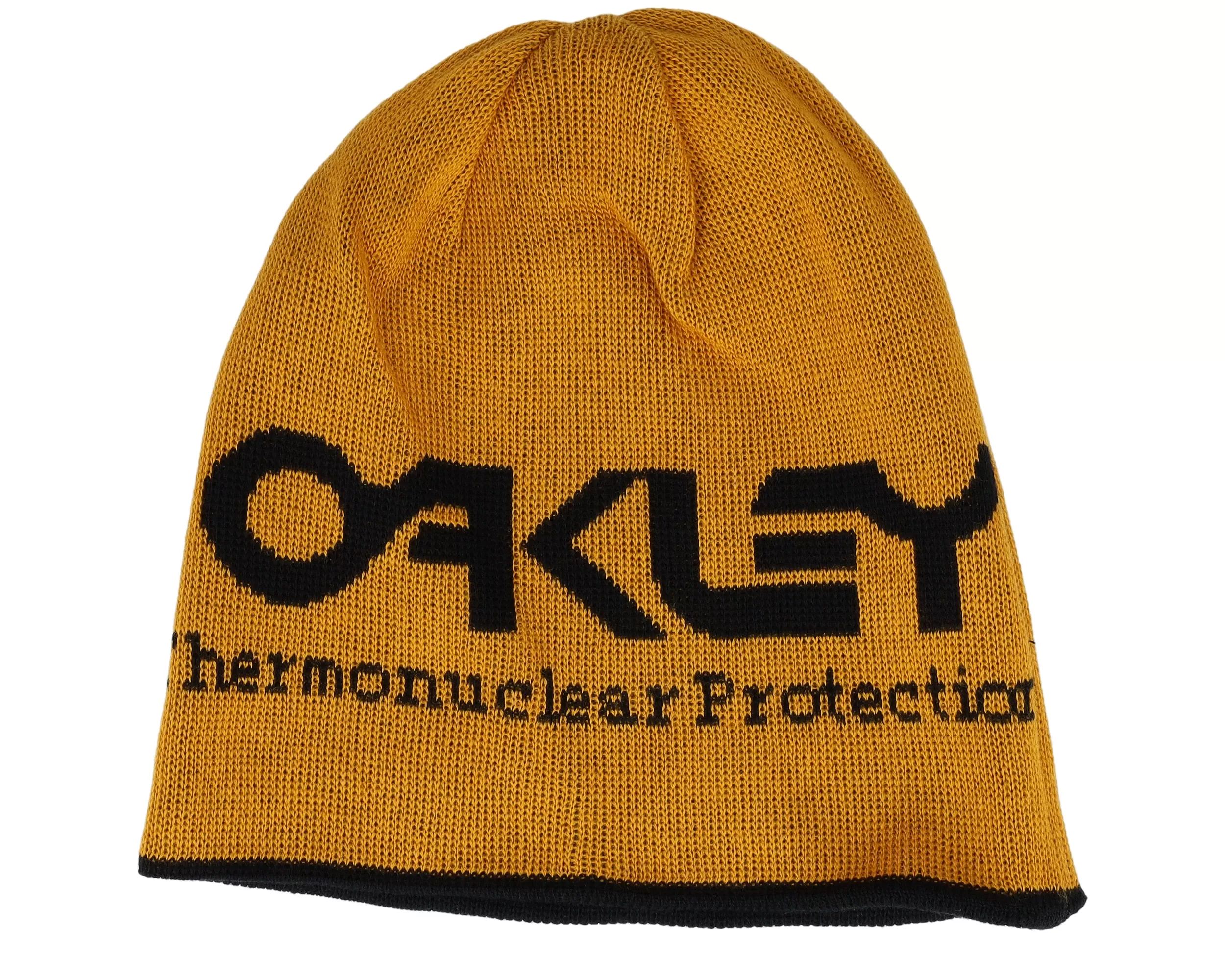 Tnp Reversible Blackout/Amber Yellow Beanie - Oakley 3 Tnp Reversible Blackout/Amber Yellow Beanie - Oakley - Image 3
