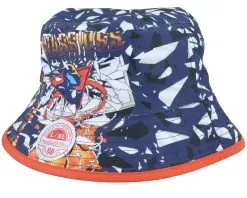 Shattered Big Face Navy Bucket - Mitchell & Ness