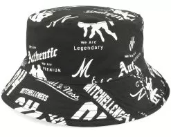 Pinscript Varsity Black Bucket - Mitchell & Ness -Fashion Hat Online 196294373583 5