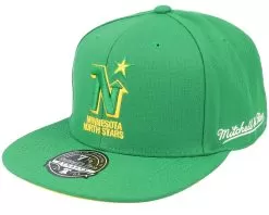 Minnesota North Stars Vintage Green Fitted - Mitchell & Ness -Fashion Hat Online 196294848463 2