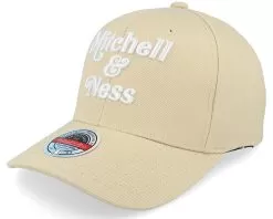 Retro Logo Classic Red Khaki Adjustable - Mitchell & Ness