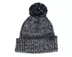 Cozy Chunky Beanie Black/White Pom - The North Face