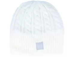 Halftime Cable Knit White Beanie - Under Armour