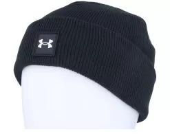 Halftime Shallow Cuff Black Short Beanie - Under Armour -Fashion Hat Online 196883984534 3