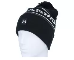 Men's Halftime Beanie Black Pom - Under Armour -Fashion Hat Online 196884169381 3