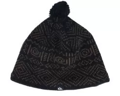 Light Up Beanie True Black Pom - Quiksilver