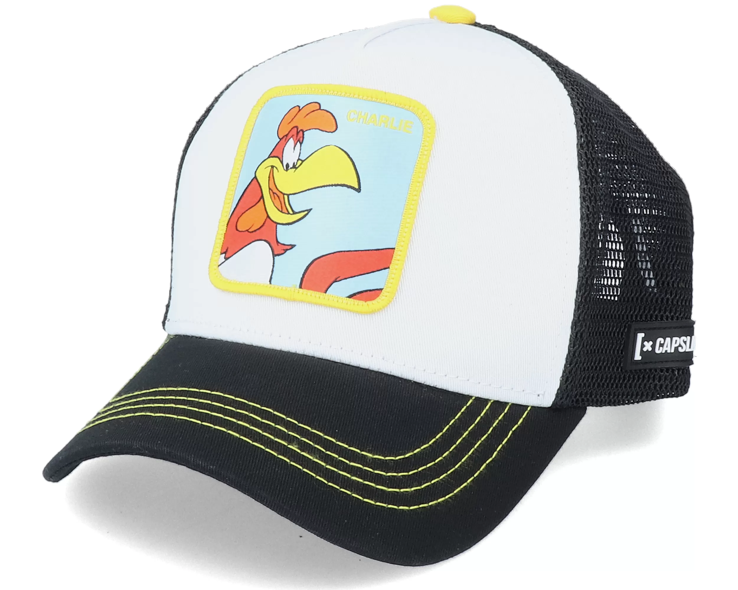 Looney Tunes Foghorn Leghorn White/Black Trucker - Capslab 1 Looney Tunes Foghorn Leghorn White/Black Trucker - Capslab