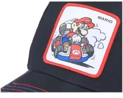 Super Mario Kart Mario Black/White/Blue Trucker - Capslab -Fashion Hat Online 3614001552665 6