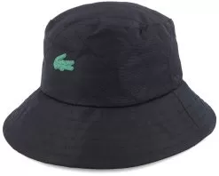 Rubber Patch Stitch Black Bucket - Lacoste