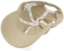 Side Patch Khaki Dad Cap - Lacoste -Fashion Hat Online 3666498949886 5