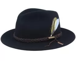 Tller Vitafelt Black Fedora - Stetson
