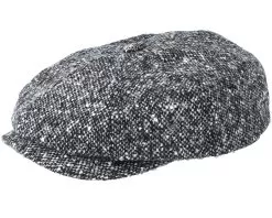 Hatteras Donegal Black Flat Cap - Stetson