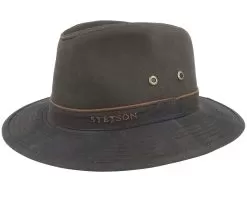 Ava Waxed Cotton Brown Trilby - Stetson