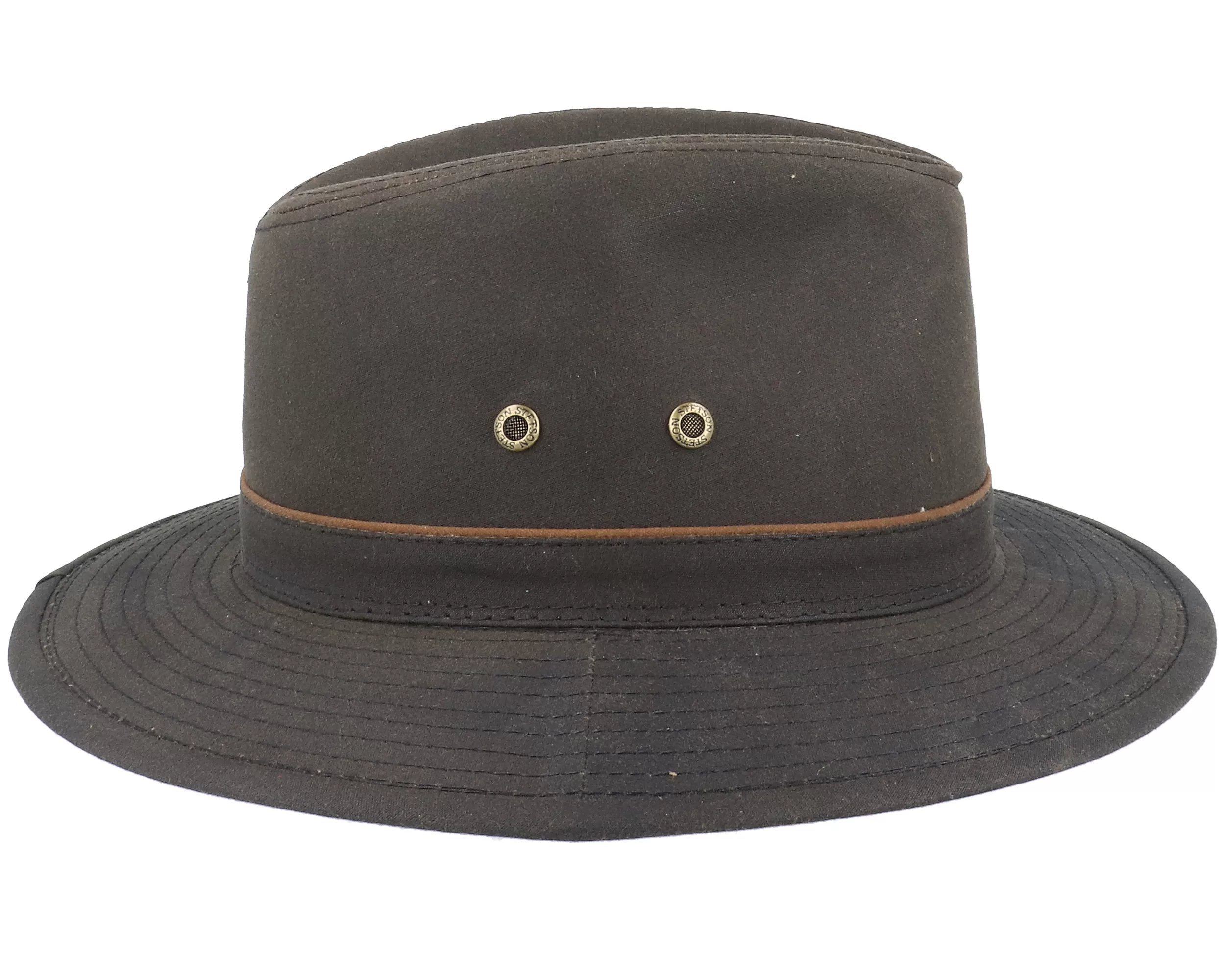 Ava Waxed Cotton Brown Trilby - Stetson 3 Ava Waxed Cotton Brown Trilby - Stetson - Image 3