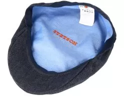 Ivy Linen Dark Grey Flat Cap - Stetson -Fashion Hat Online 4043898358897 4