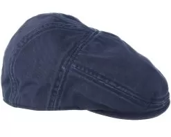 Ivy Cap Cotton Navy Flatcap - Stetson -Fashion Hat Online 4043898366663 3