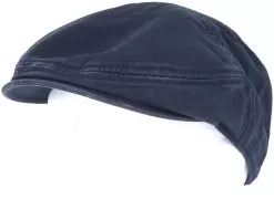 Ivy Cap Cotton Navy Flatcap - Stetson -Fashion Hat Online 4043898366663 5