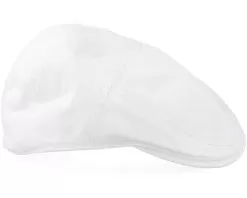 Ivy Cotton White Flat Cap - Stetson -Fashion Hat Online 4043898369183 3