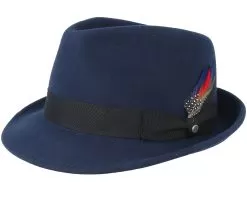 Woolfelt Navy Trilby - Stetson