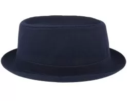 Cotton Navy/Gun Metal Pork Pie - Stetson -Fashion Hat Online 4043898566681 3
