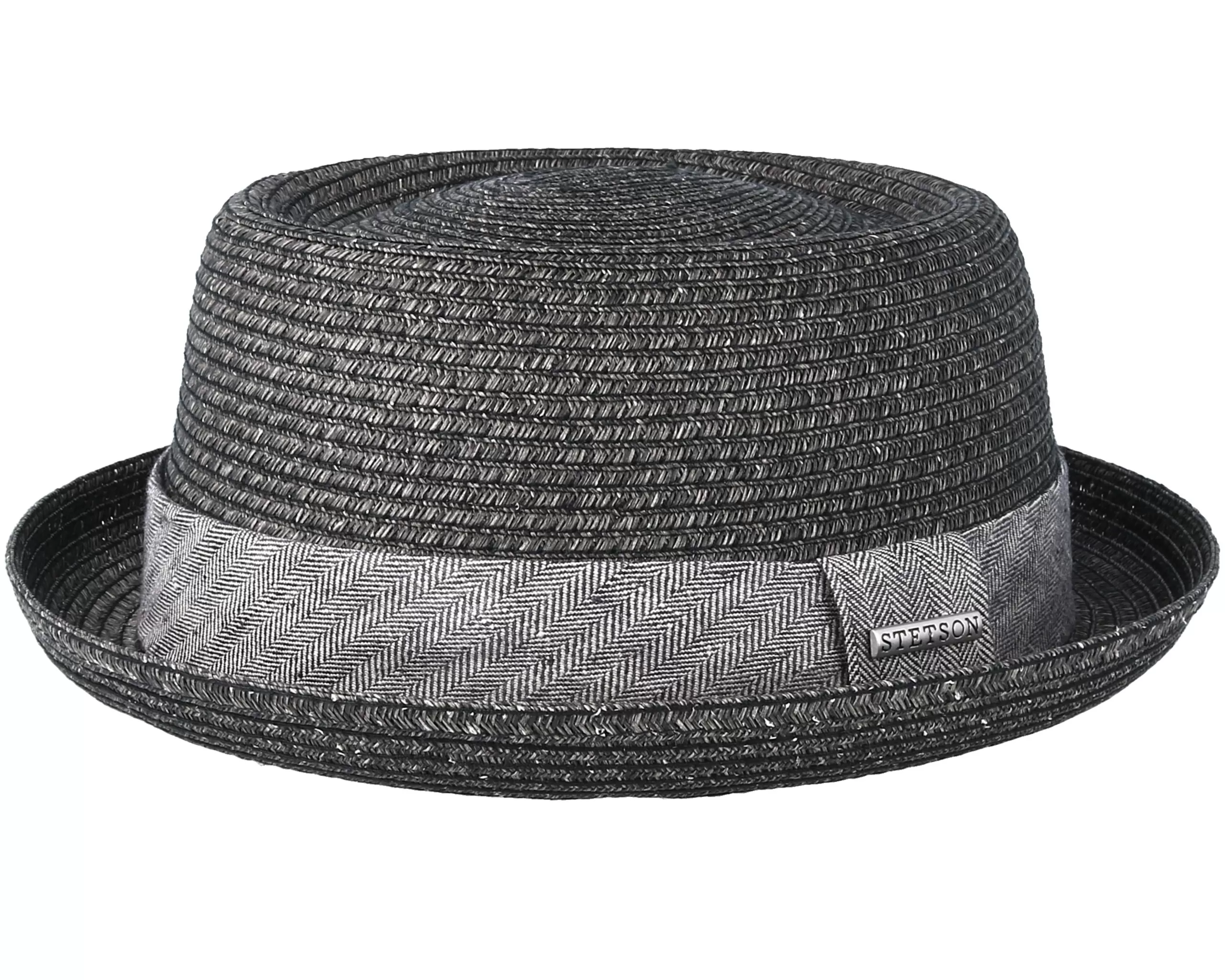 Toyo Heather Black Porkpie - Stetson 1 Toyo Heather Black Porkpie - Stetson