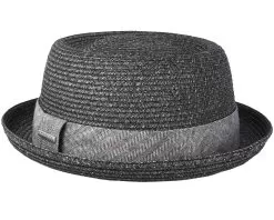Toyo Heather Black Porkpie - Stetson 5 Toyo Heather Black Porkpie - Stetson -Fashion Hat Online 4043898711180 2