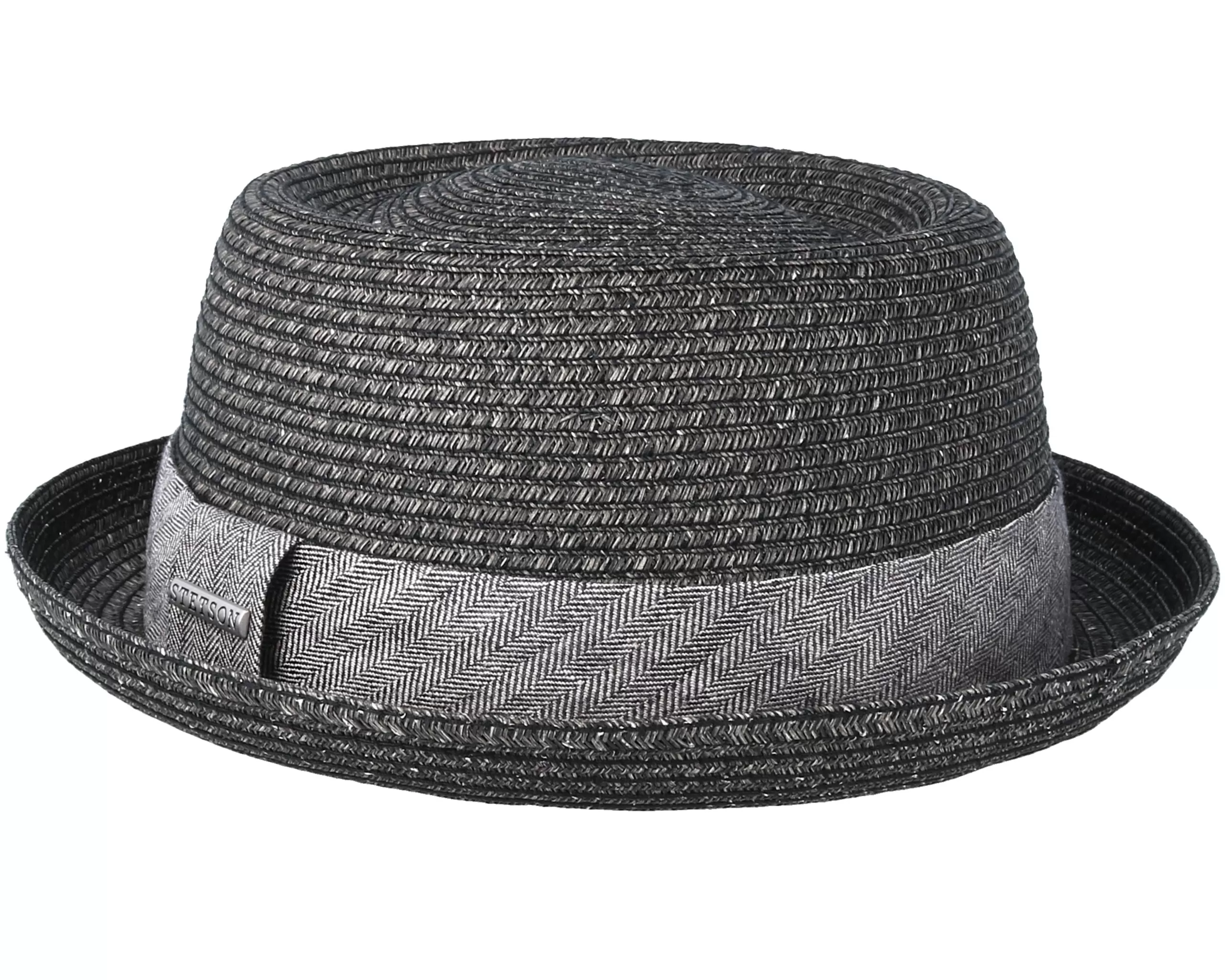 Toyo Heather Black Porkpie - Stetson 2 Toyo Heather Black Porkpie - Stetson - Image 2