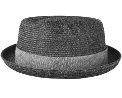 Toyo Heather Black Porkpie - Stetson 6 Toyo Heather Black Porkpie - Stetson -Fashion Hat Online 4043898711180 3