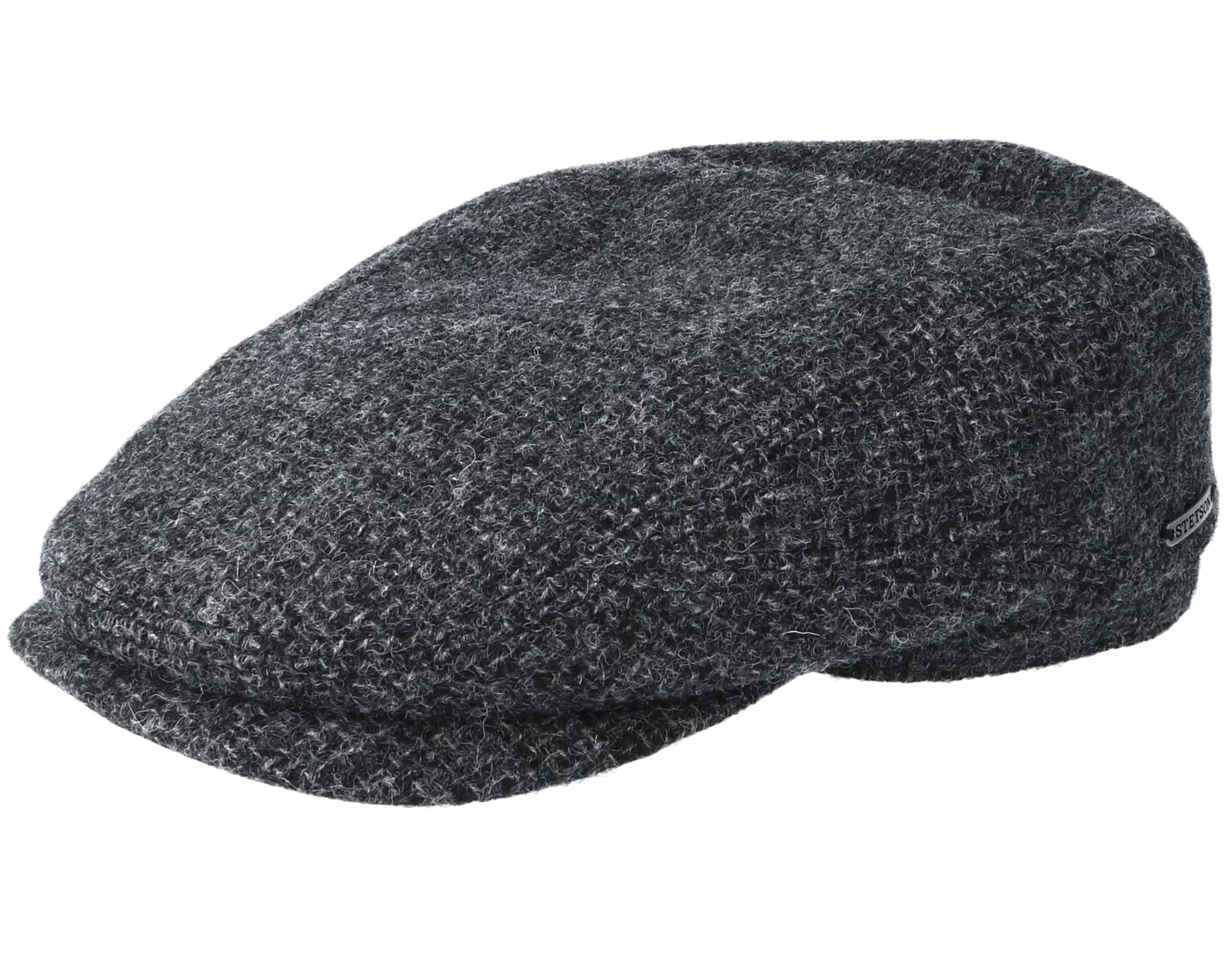 Driver Wool Grey Flat Cap - Stetson 1 Driver Wool Grey Flat Cap - Stetson