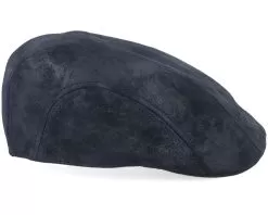 Ivy Cap Pigskin Black Flat Cap - Stetson -Fashion Hat Online 4043898790680 3