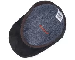 Ivy Cap Pigskin Black Flat Cap - Stetson -Fashion Hat Online 4043898790680 4