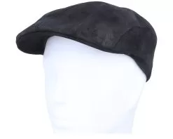 Ivy Cap Pigskin Black Flat Cap - Stetson -Fashion Hat Online 4043898790680 5
