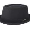Wool Black Pork Pie - Stetson