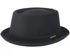 Wool Black Pork Pie - Stetson