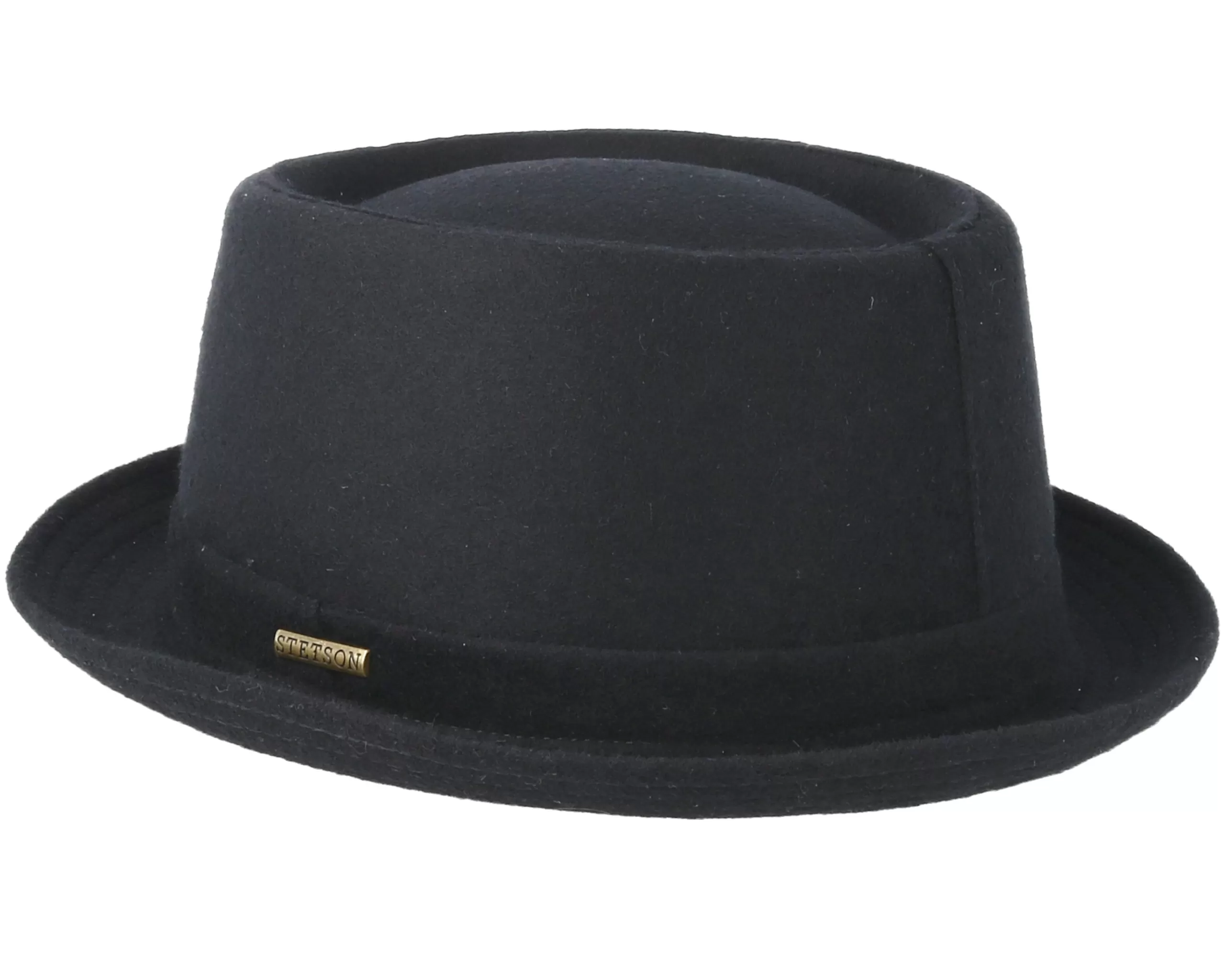 Wool Black Pork Pie - Stetson 2 Wool Black Pork Pie - Stetson - Image 2