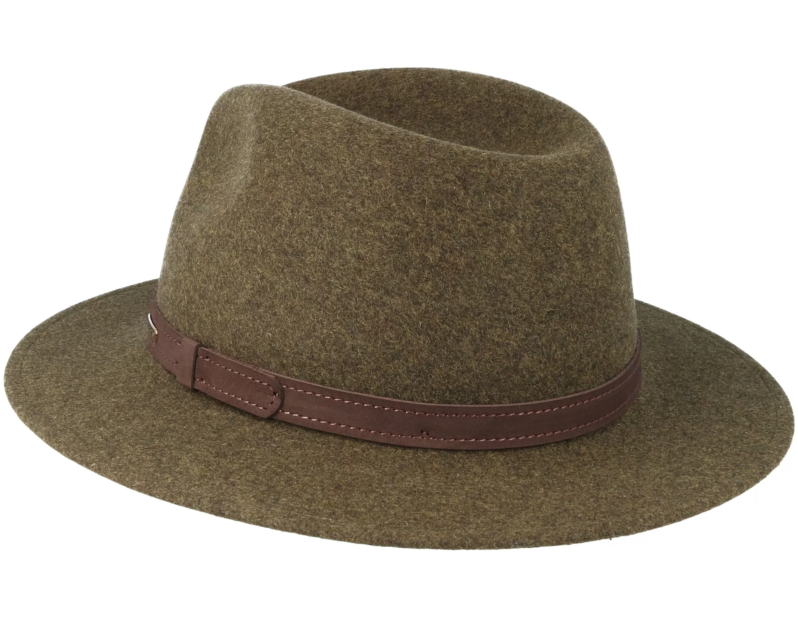 Woolfelt Dark Olive Traveller - Stetson 2 Woolfelt Dark Olive Traveller - Stetson - Image 2