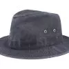 Tller Delave Organic Cotton Black Fedora - Stetson