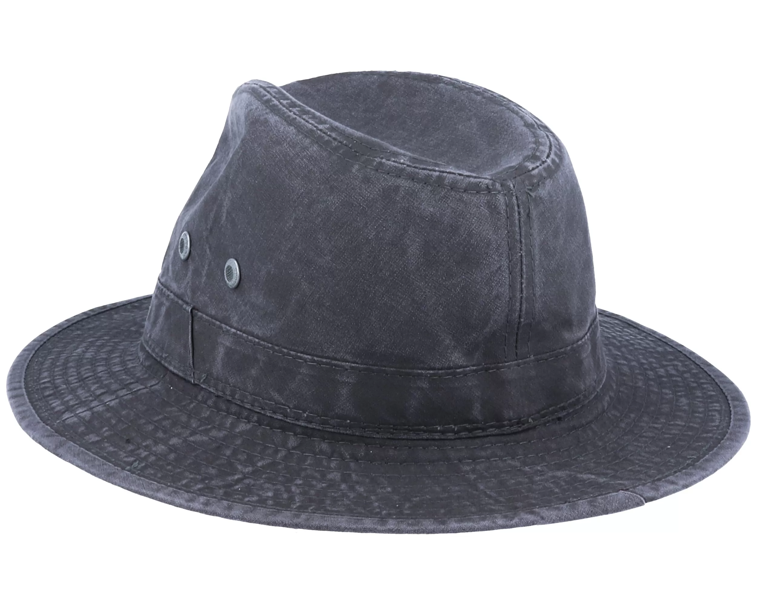 Tller Delave Organic Cotton Black Fedora - Stetson 2 Tller Delave Organic Cotton Black Fedora - Stetson - Image 2