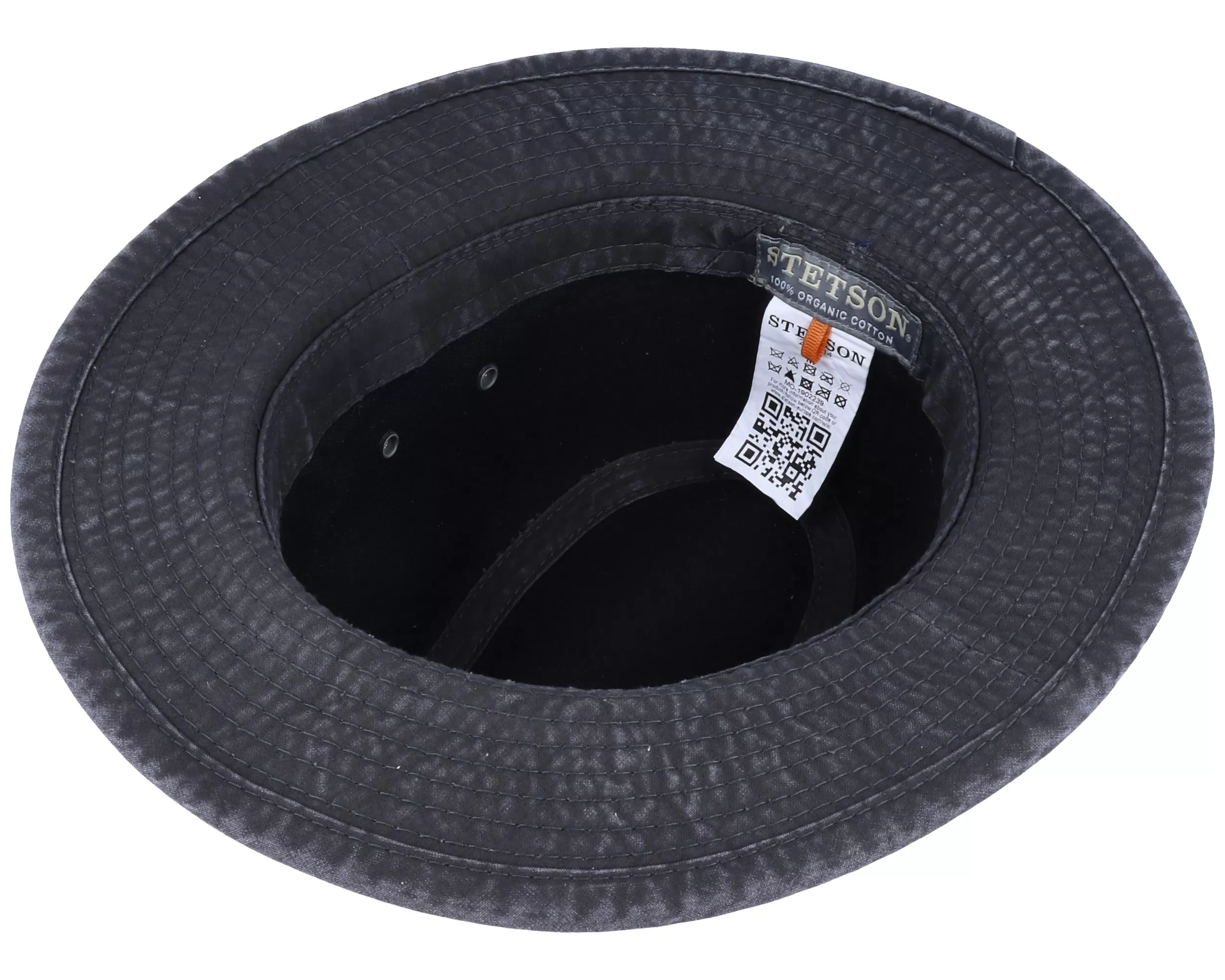 Tller Delave Organic Cotton Black Fedora - Stetson 4 Tller Delave Organic Cotton Black Fedora - Stetson - Image 4