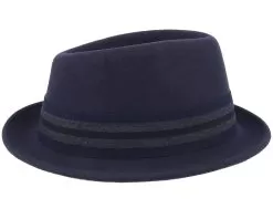 Player Woolfelt Navy/Gunmetal Trilby - Stetson -Fashion Hat Online 4043898962360 3
