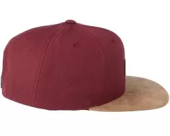 Suede Maroon Snapback - Reell -Fashion Hat Online 4051015240765 3