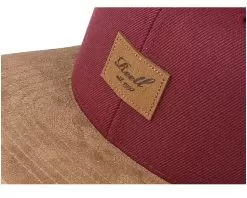 Suede Maroon Snapback - Reell -Fashion Hat Online 4051015240765 5