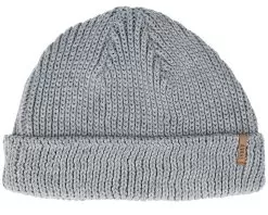 Super R/L Knit Grey Short Beanie - Djinns