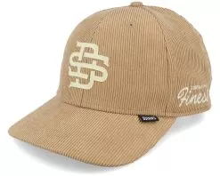 6 Panel Truefit Cap Cordfelt Wheat Adjustable - Djinns